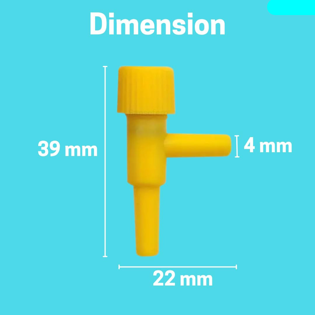 Aquarium Air Controller | Air Valve & Oxygen Pipe Tube for Fish Tank Air Pumps (Pack of 15)