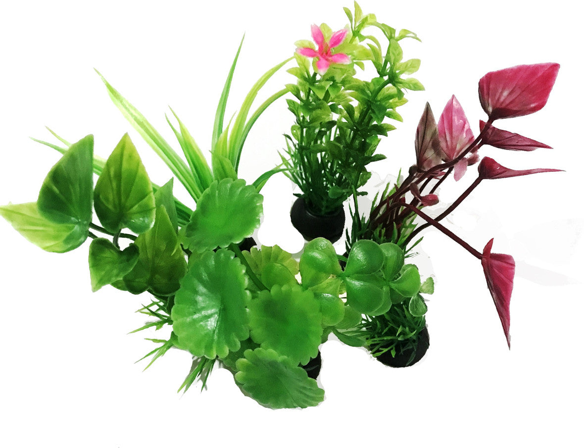 6 in 1 Artificial Plastic Baby Plants for Decoration – 9 cm Height