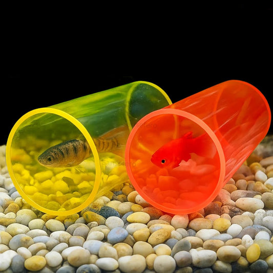 Fish Tank Shelter Tube Pipe | Aquarium Shrimp Cave Hiding & Breeding Tube | 6cm | Color May Vary