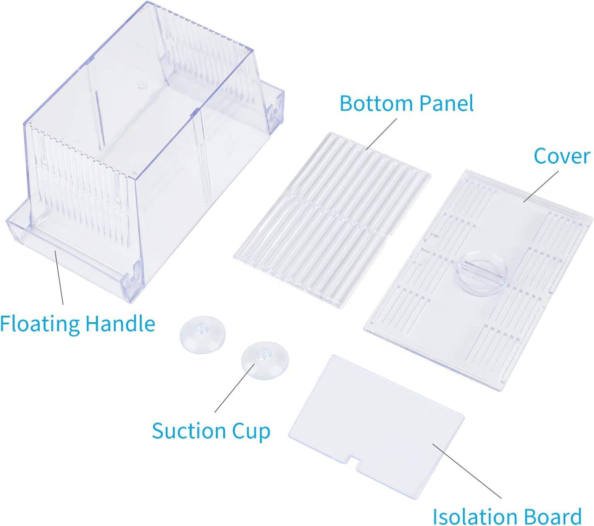 Fish Breeding Box Hatchery Incubator | Aquarium Isolation Box for Baby Shrimp & Fish Fry (Color May Vary)