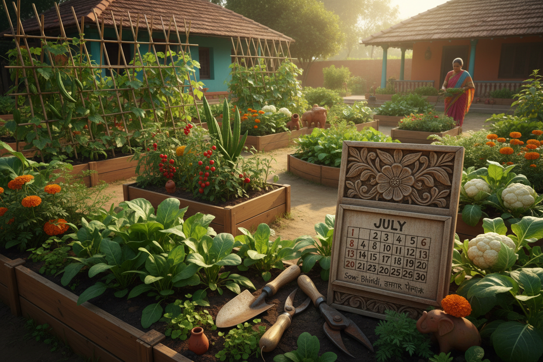 Indian Gardening Calendar – Month-Wise Vegetable Sowing Guide