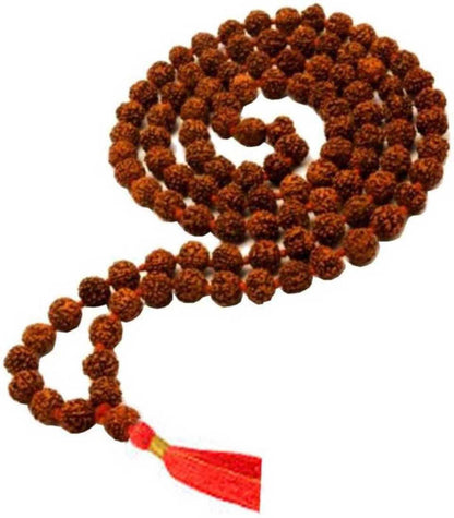 Combo of Sandalwood Pooja Jap Malas with Rudraksha | Chandan Scented | Neem | Sphatik (Red) – Set of 4 (Unisex) from Vrindavan