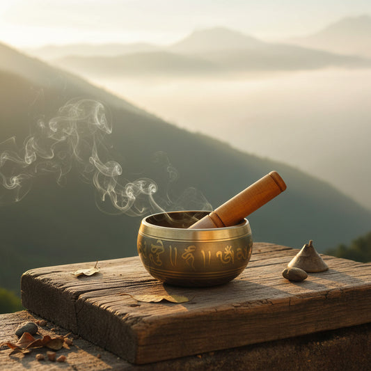 Singing Bowl Set | Brass Meditation Bowl for Yoga, Sound Healing, Stress Relief & Relaxation | Brass Sound Bowl for Peace & Positive Energy | Music Therapy