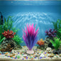 Artificial Plastic Narcissus Water Grass for Fish Tank Aquarium Ornament-2Pcs