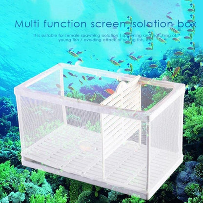 Aquarium Fish Breeding & Hatchery Net Box | Large Double Isolation Box with Bottom Tray | Fish Fry Safe Zone