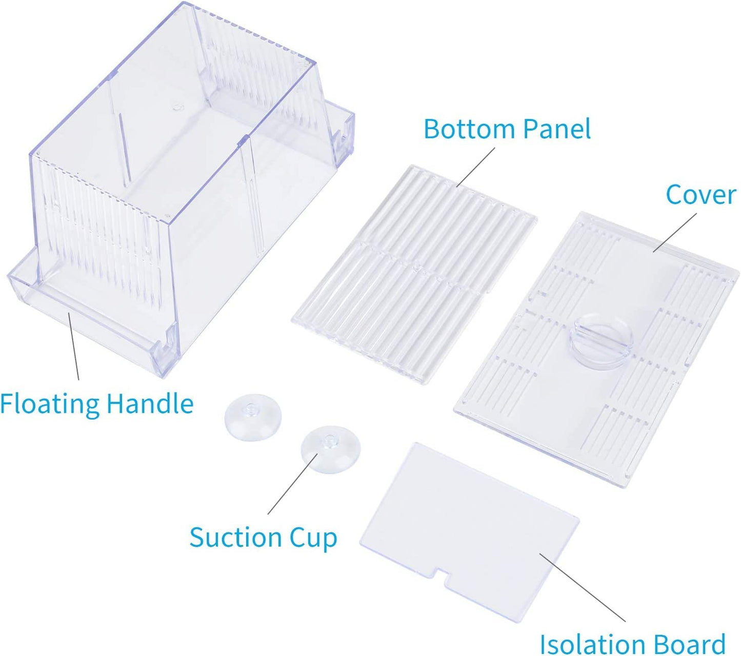 Fish Breeding Box Hatchery Incubator | Aquarium Isolation Box for Baby Shrimp & Fish Fry (Color May Vary)