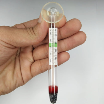 Aquarium Glass Thermometer with Suction Cup | Fish Tank Thermometer Pack of 2