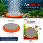 Aquarium Air Stone Disk Kit | Oxygen Bubble Diffuser with T Connector & Airline Pipe | Fish Tank Aeration Set
