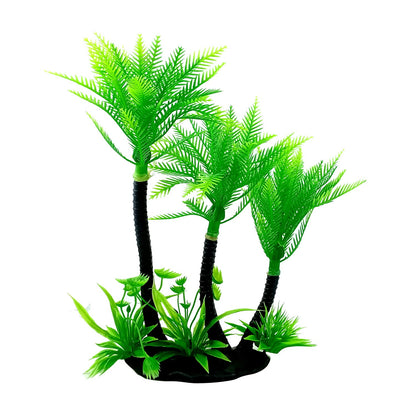 Artificial Coconut Palm Tree Aquarium Decoration – 11.5 Inch (1 Plant)