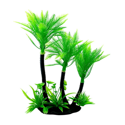 Artificial Coconut Palm Tree Aquarium Decoration – 11.5 Inch (1 Plant)