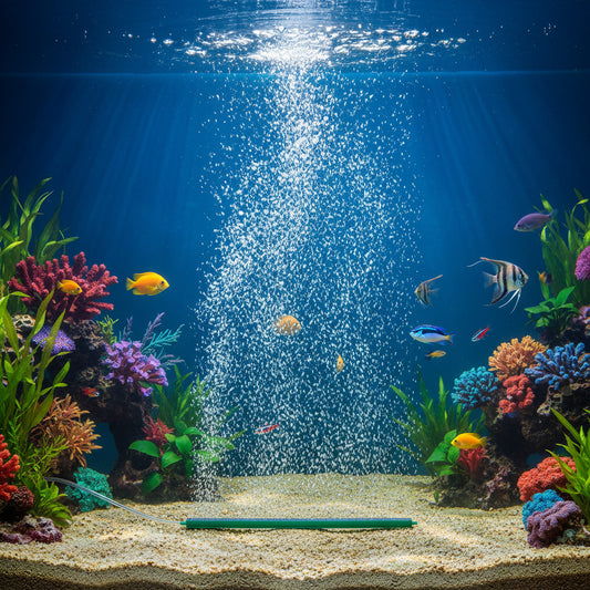 Air Stone Bar 12 Inch with 2 Metre Pipe | Aquarium Bubble Diffuser & Oxygen Stone for Fish Tank & Hydroponics