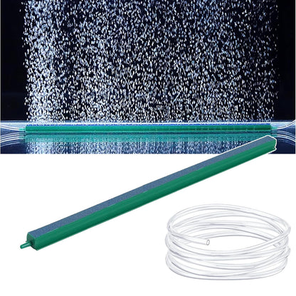 Air Stone Bar 12 Inch with 2 Metre Pipe | Aquarium Bubble Diffuser & Oxygen Stone for Fish Tank & Hydroponics