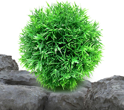 Simulated Grass Ball – Faux Greenery Eucalyptus Sculpted Ball for Home, Office, Garden & Events