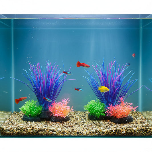 Green-Blue Artificial Plant for Aquarium Decoration-1Pc