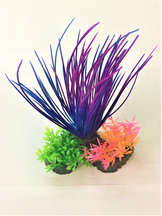 Green-Blue Artificial Plant for Aquarium Decoration-1Pc