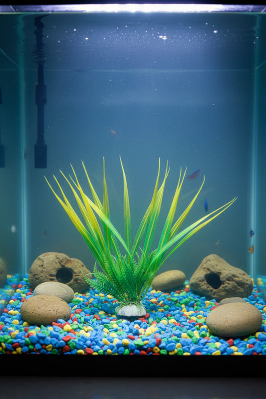 Aquarium Artificial Plants with Resin Base – Bunch Plant, 10 Cm long