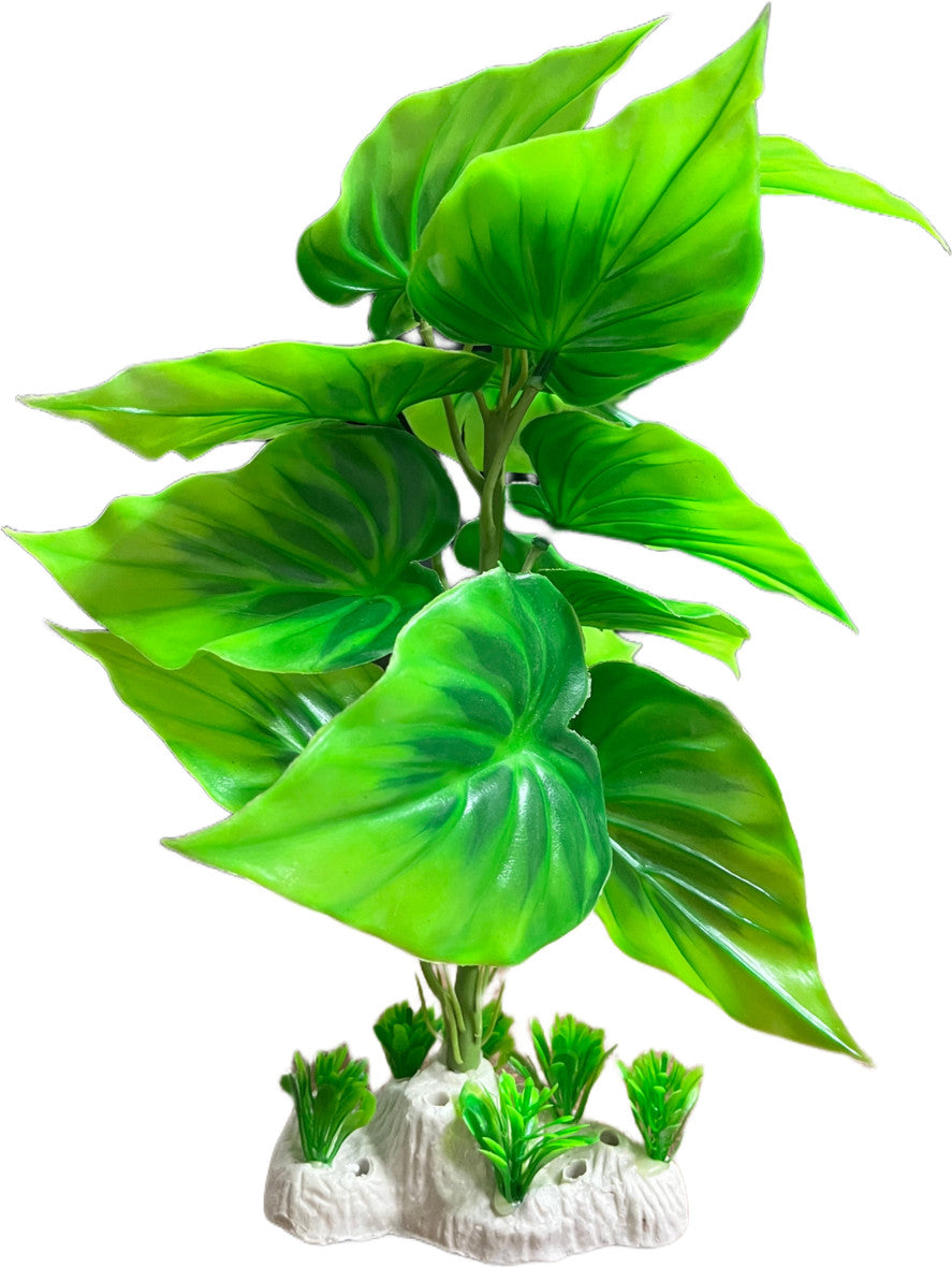 Big Leaf Artificial Plant for Aquarium Fish Tank Decoration