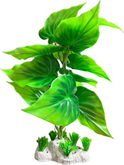 Big Leaf Artificial Plant for Aquarium Fish Tank Decoration