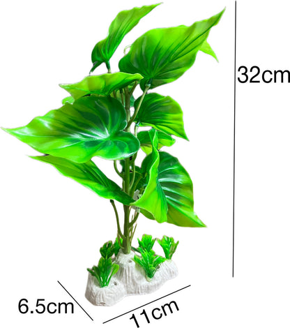 Big Leaf Artificial Plant for Aquarium Fish Tank Decoration