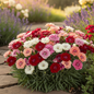 Dianthus Mixed Color Plant in Full Bloom in Cottage Garden