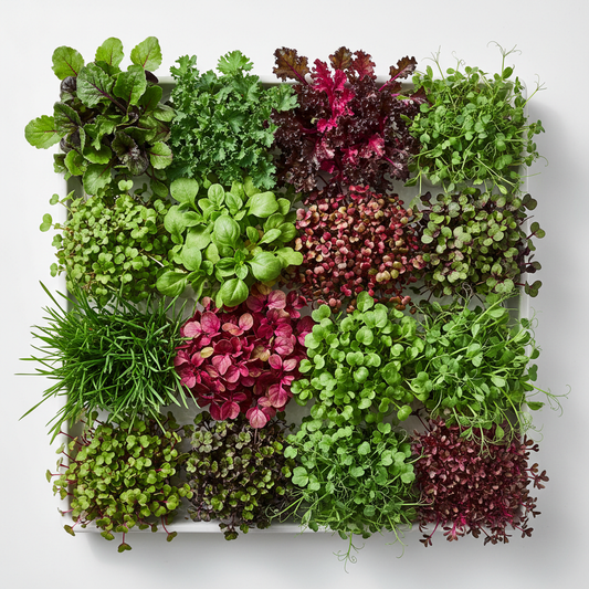 Microgreens Seeds 12 Varieties Non-GMO Collection with Growing Instructions