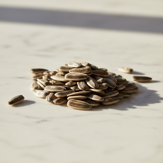 Miniature Sunflower Seeds Close-up