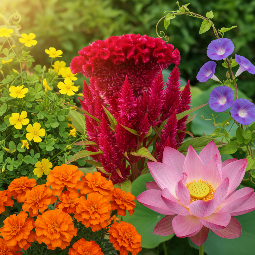 Summer Flower Seeds Combo - 5 Varieties in Bloom