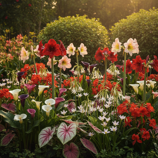 Summer Flower Bulbs Combo - 6 Varieties in Bloom
