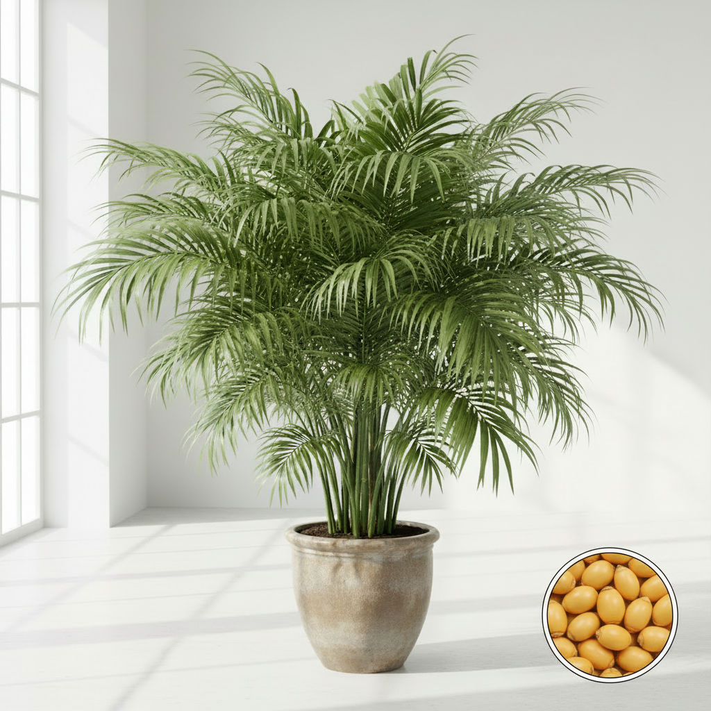 Areca Palm Seeds - Bring Tropical Paradise Home Pack of 5